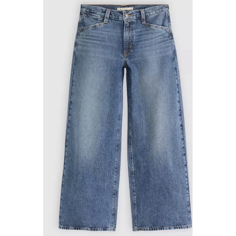NWT Levi's 94 Baggy Wide Leg Jeans Womens 32x31 Midrise Retro Blue Denim Levis